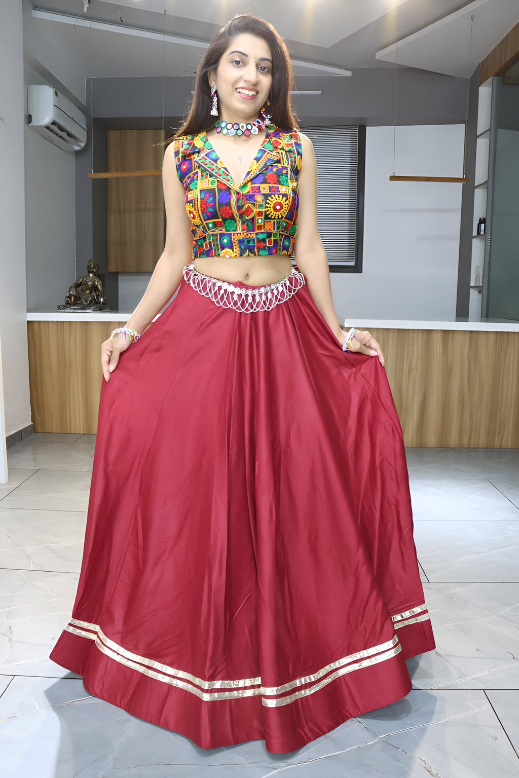 Lehenga Mart Navratri Lehenga Choli - MultiColor