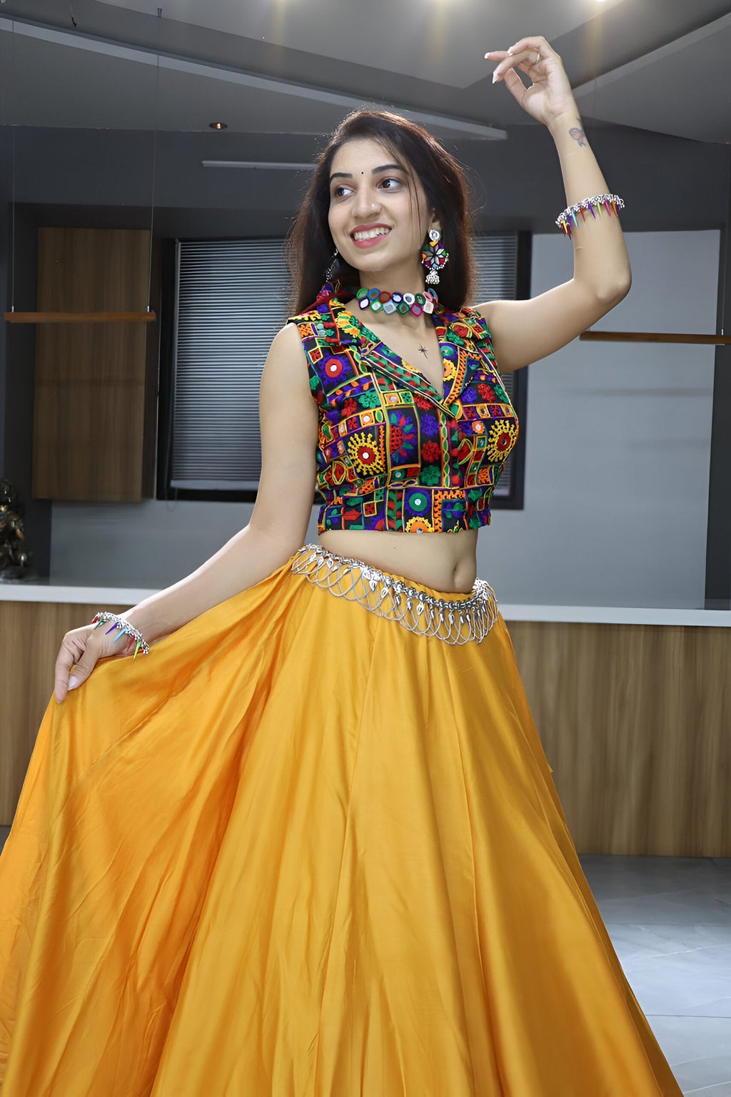Lehenga Mart Navratri Lehenga Choli - MultiColor
