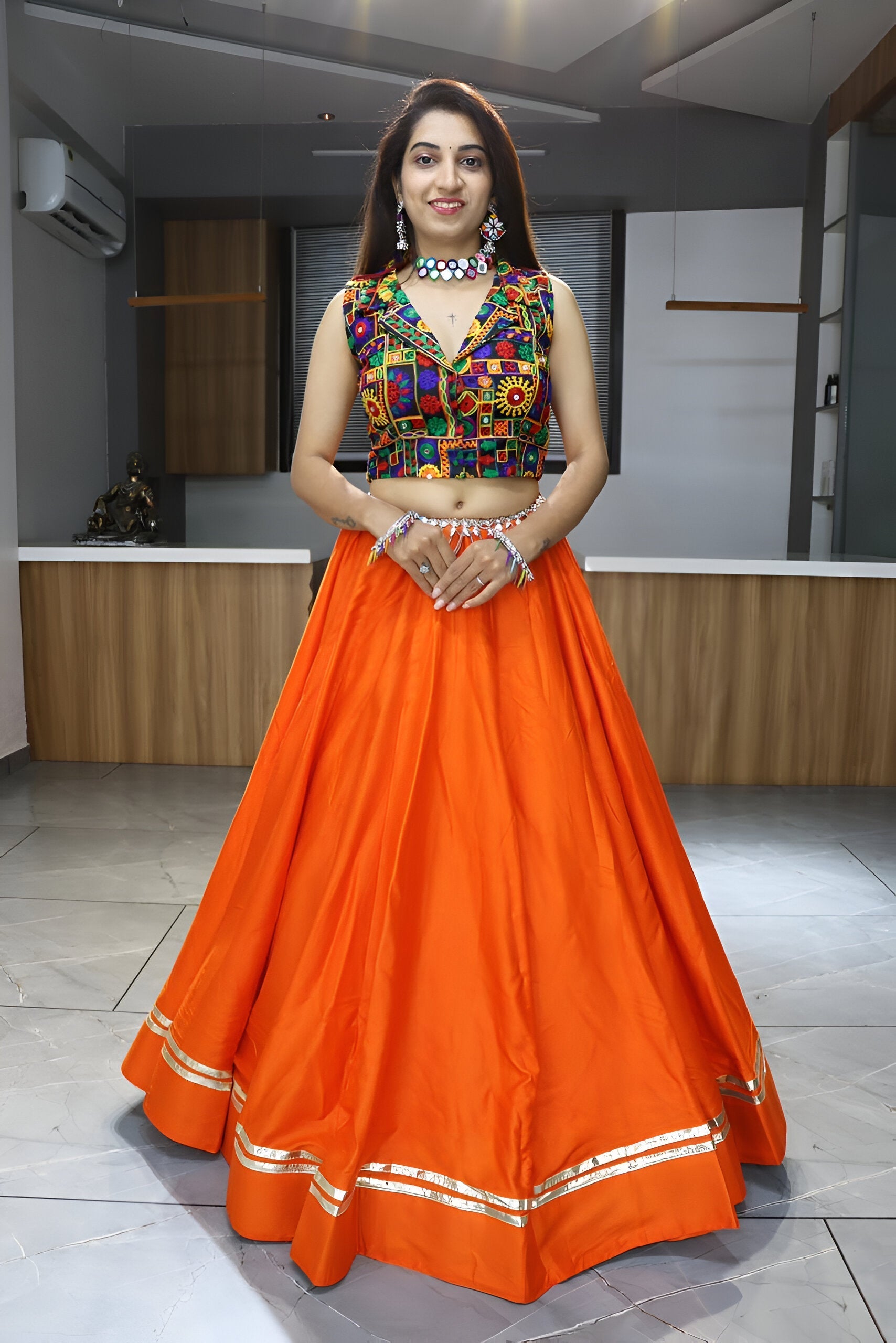 Lehenga Mart Navratri Lehenga Choli - MultiColor