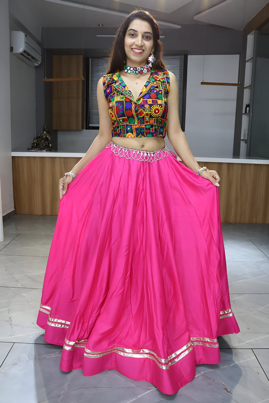 Lehenga Mart Navratri Lehenga Choli - MultiColor