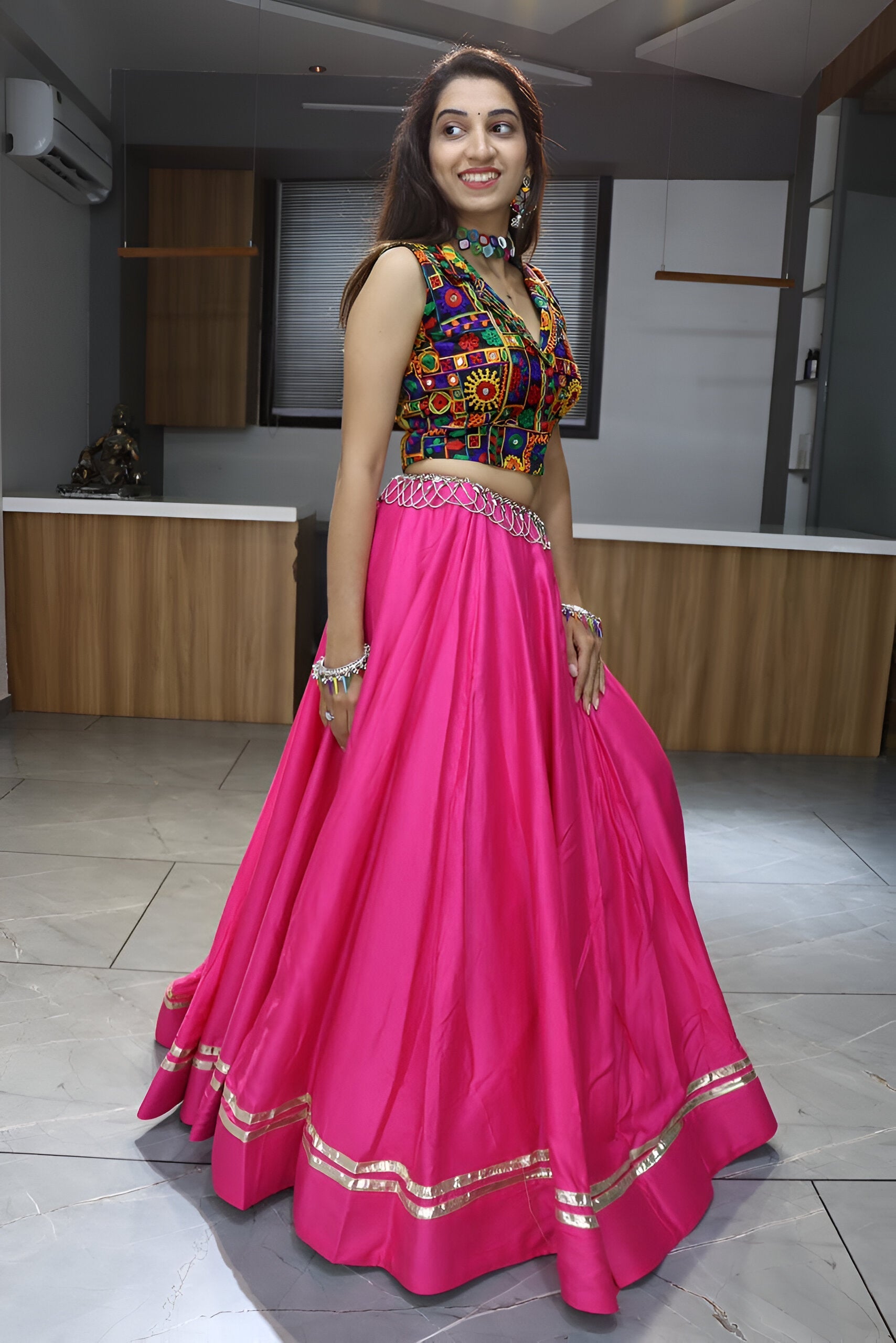 Lehenga Mart Navratri Lehenga Choli - MultiColor
