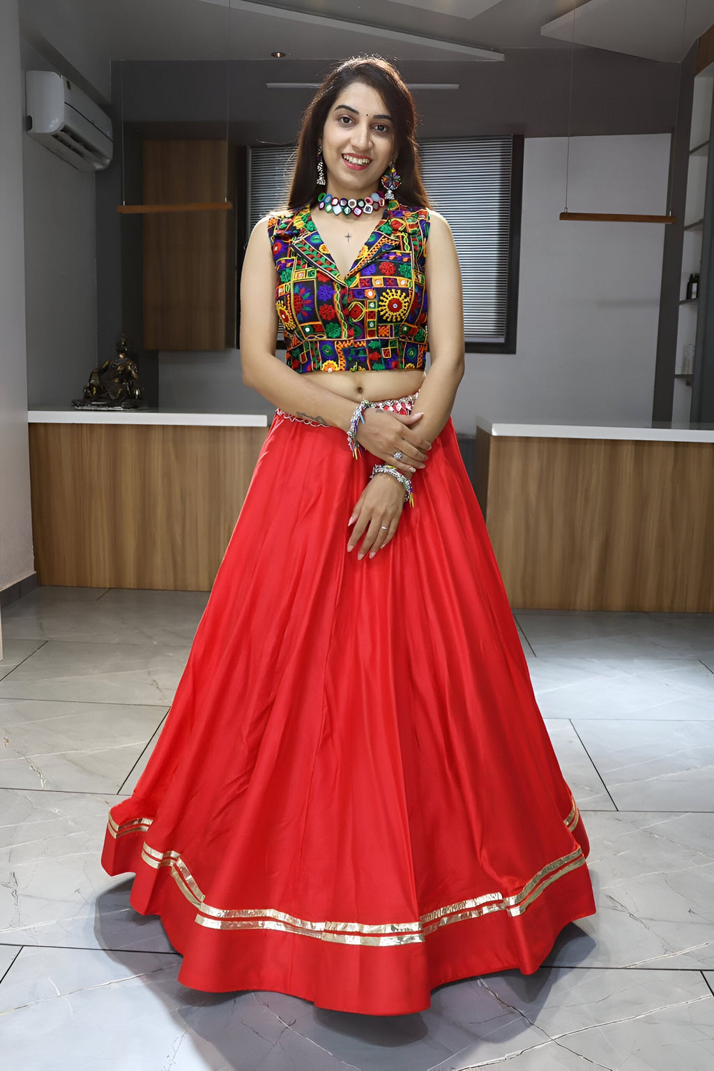 Lehenga Mart Navratri Lehenga Choli - MultiColor
