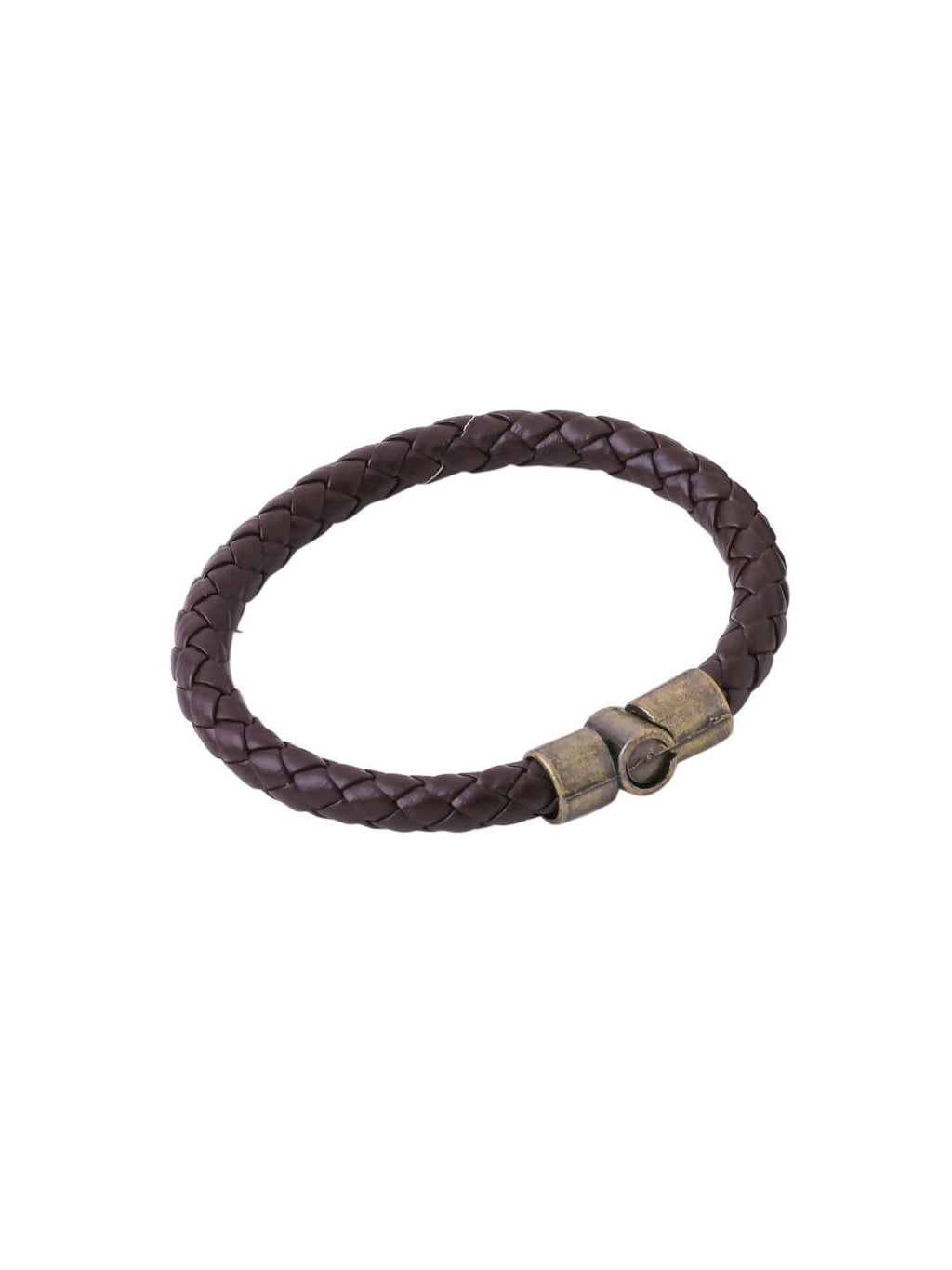 NVR Men's Brown Leather Bracelet - Distacart