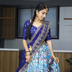 Lehenga Mart Designer Bollywood Style Wedding Lehenga Choli - Firozi