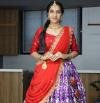 Lehenga Mart Designer Bollywood Style Wedding Lehenga Choli - Purple