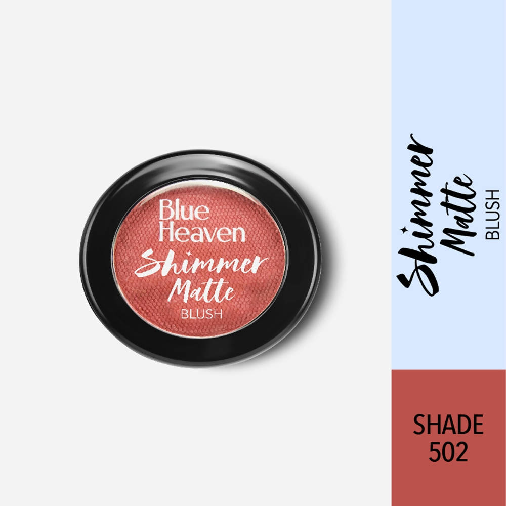 Blue Heaven Shimmer Matte Blush Shade 502