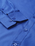 Jainish Men's Cotton Solid Royal Blue Formal Shirt's ( SF 361Royal ) - Distacart