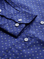 Jainish Blue Men's Cotton Printed Formal Shirts ( SF 716Blue ) - Distacart