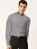Jainish Grey Men's Cotton Printed Formal Shirts ( SF 716Grey ) - Distacart