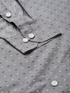 Jainish Grey Men's Cotton Printed Formal Shirts ( SF 716Grey ) - Distacart