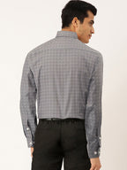 Jainish Grey Men's Cotton Printed Formal Shirts ( SF 716Grey ) - Distacart