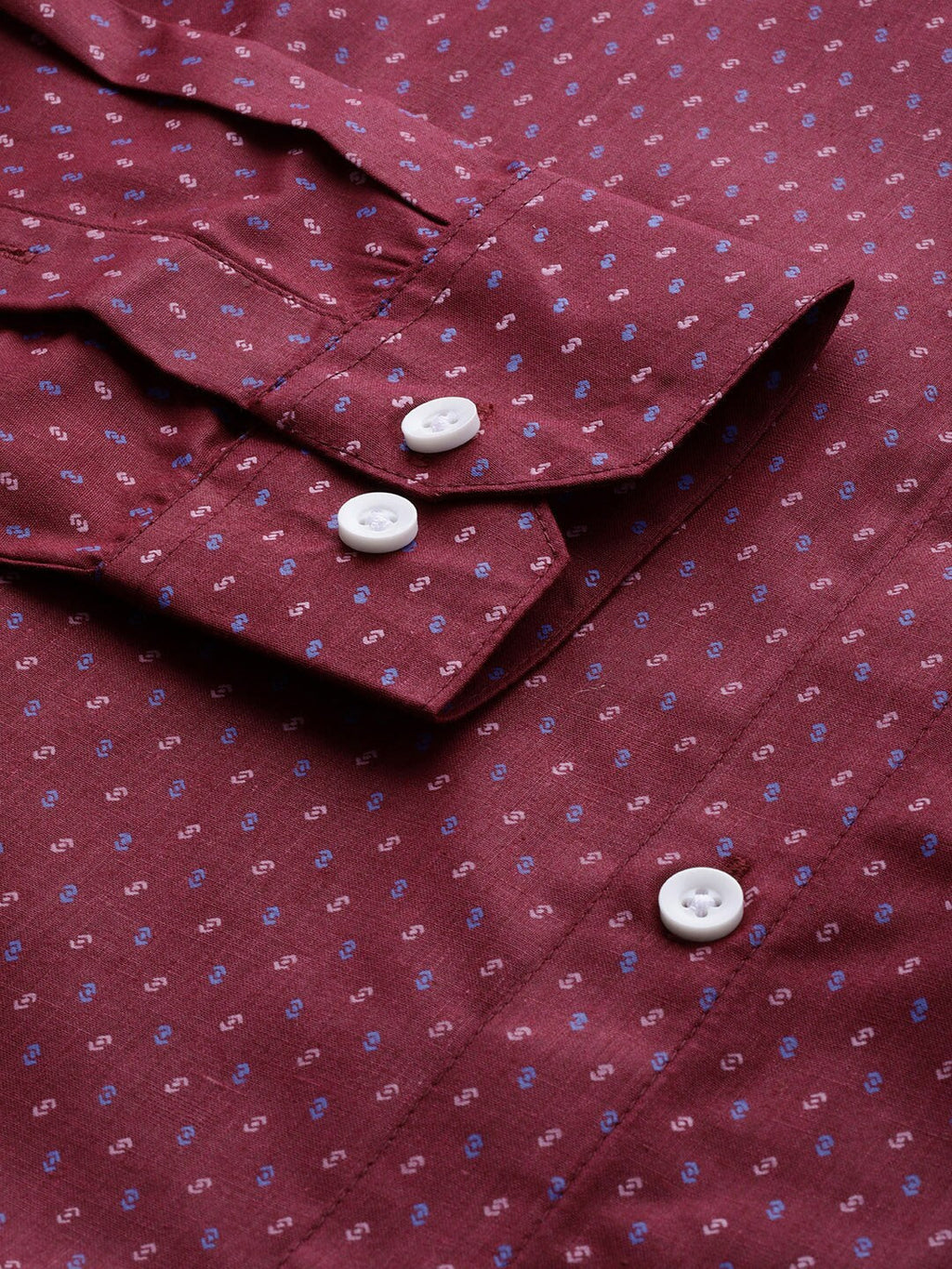 Jainish Purple Men's Cotton Printed Formal Shirts ( SF 716Wine ) - Distacart