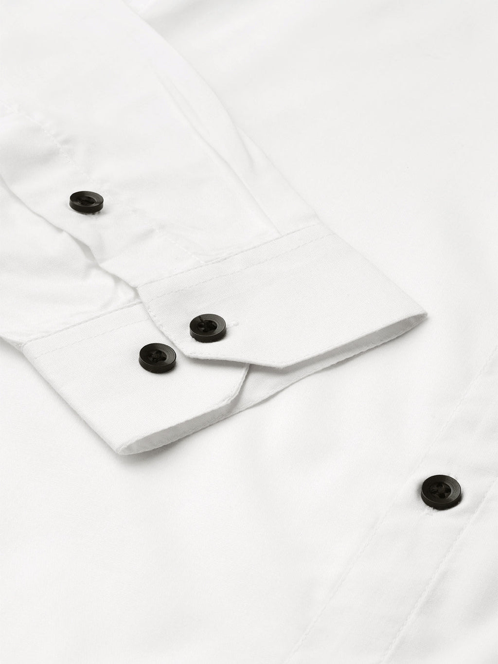 Jainish White Men's Cotton Solid Mandarin Collar Formal Shirts ( SF 726White ) - Distacart