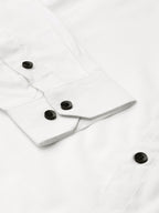 Jainish White Men's Cotton Solid Mandarin Collar Formal Shirts ( SF 726White ) - Distacart