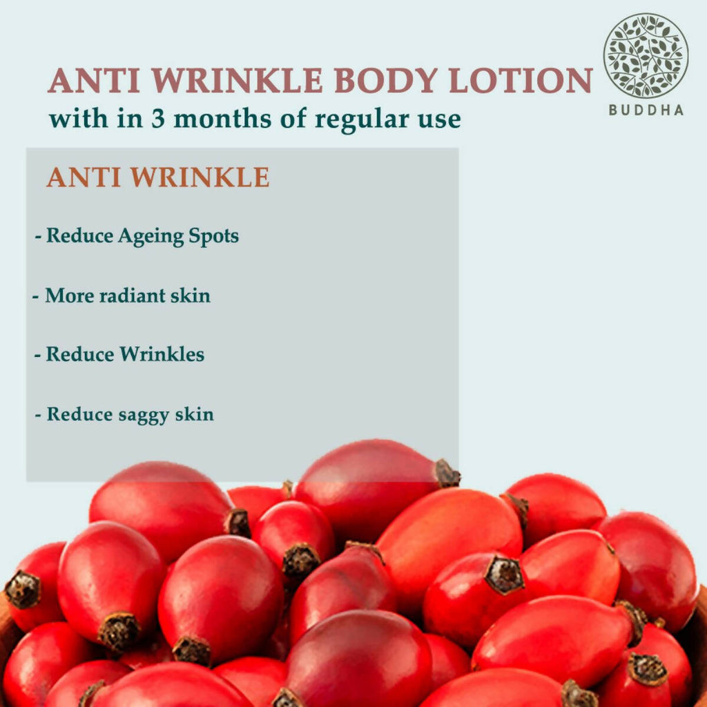Buddha Natural Anti Wrinkle Body Lotion - For Wrinkles & Fine Lines