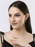 NVR Women Gold-Plated Geometric Shape Drop Earrings - Distacart