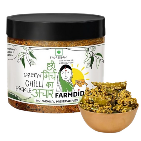 FarmDidi Rajasthani Green Chilli Pickle