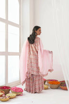 Designer Stylish Pink Muslin Stitched Suit With Dupatta - Anbazaar - Distacart