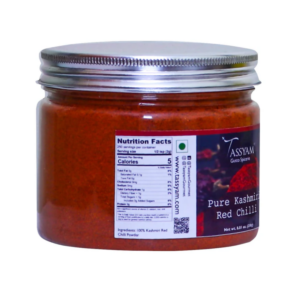 Tassyam Organics Pure Kashmiri Red Chilli Powder - Distacart