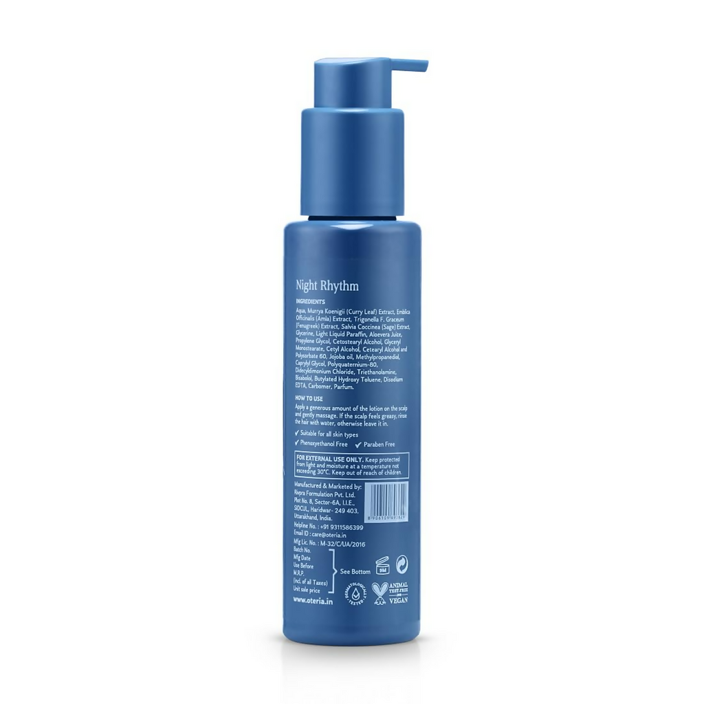 Oteria Luxury Voluminous Hair Lotion with Amla Fenugreek Sage and Curry Leaf & Hair Lotion & Serum For Hair Fall