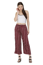 Asmaani Maroon Color Rayon Fabric Stripped Palazzo
