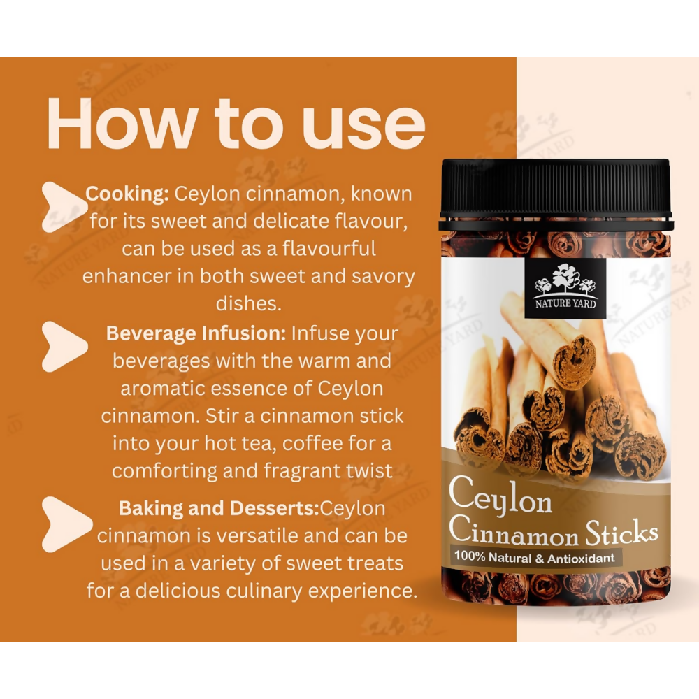 Nature Yard Real Ceylon Cinnamon Sticks