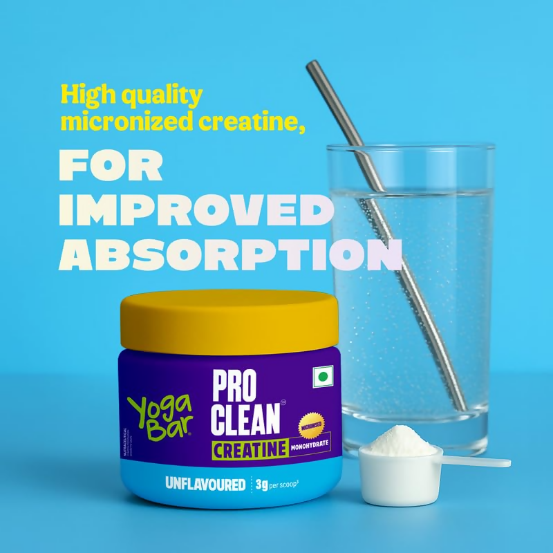 Yoga Bar Pro Clean Creatine Monohydrate Powder - Unflavored - Distacart