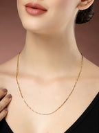 NVR Women's Gold-Polished Minimal Chain