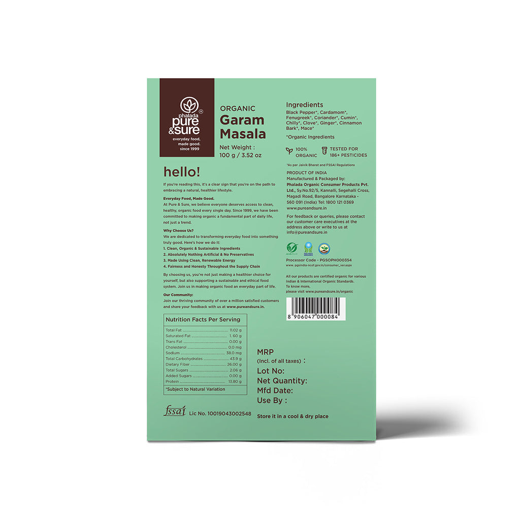 Pure & Sure Organic Garam Masala - Distacart