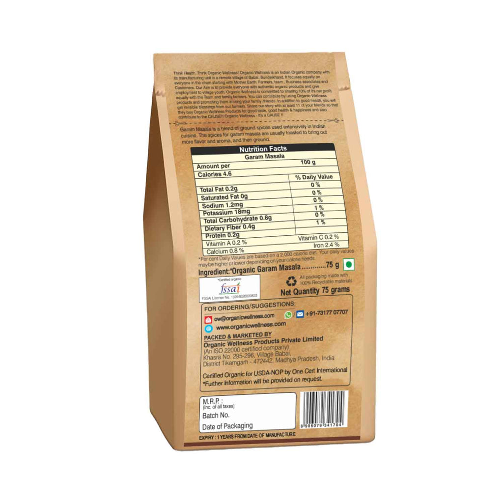 Organic Wellness Garam Masala - Distacart