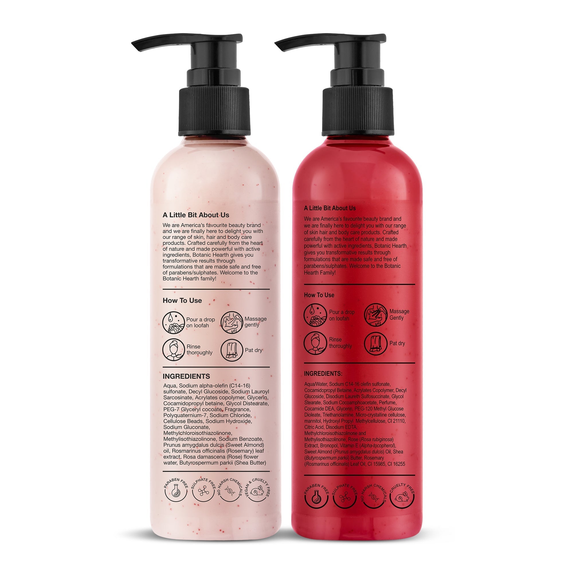 Botanic Hearth Garden Rose Vitamin E & British Rose Almond BodyWash