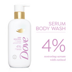 Dove 4% Restoring Serum With Retinol Skin Renewal Bodywash