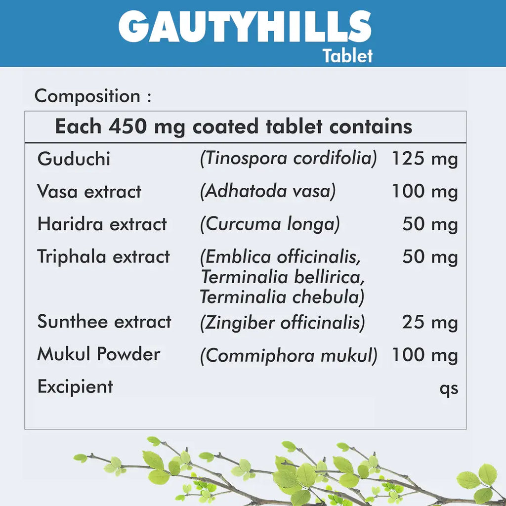 Herbal Hills Ayurveda Gautyhills Tablets - Distacart