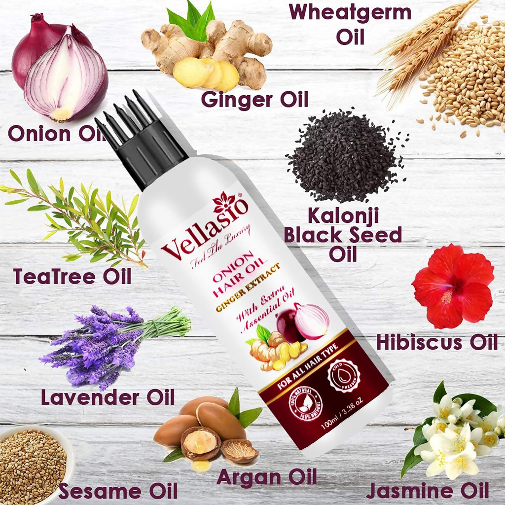 Vellasio Essence Onion Ginger Hair Oil For Hair