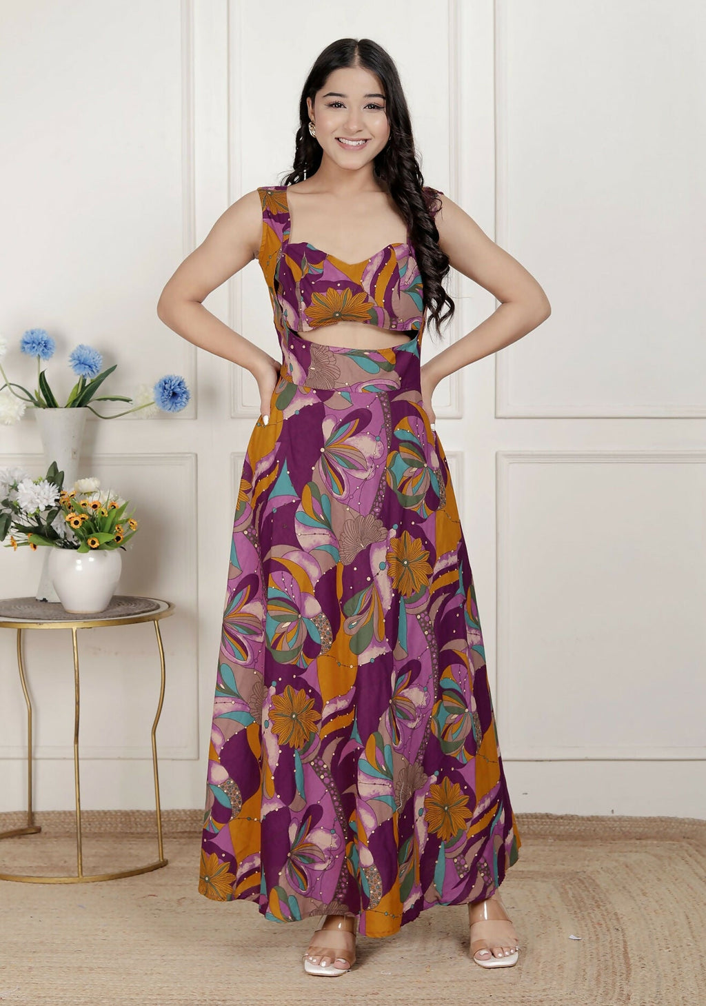 MAGENTA_WESTERN_DRESS (2)