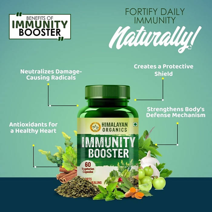 Himalayan Organics Immunity Booster, Daily Dose For Immunity: 60 Vegetarian Capsules Online