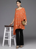 Ahalyaa Women's Traditional wear Tunic - Orange
