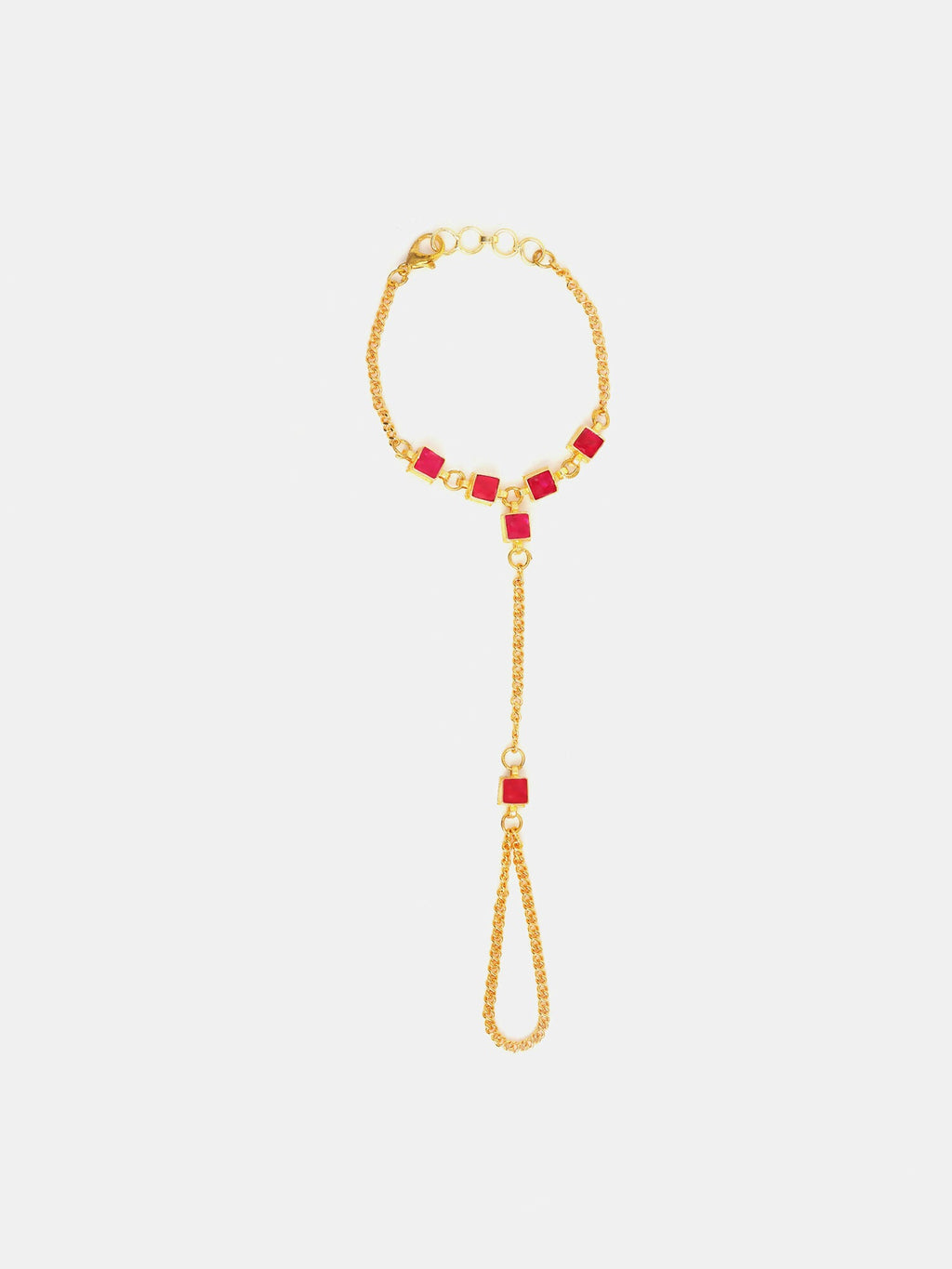 Ruby Raang Stone Embedded Handler - Distacart
