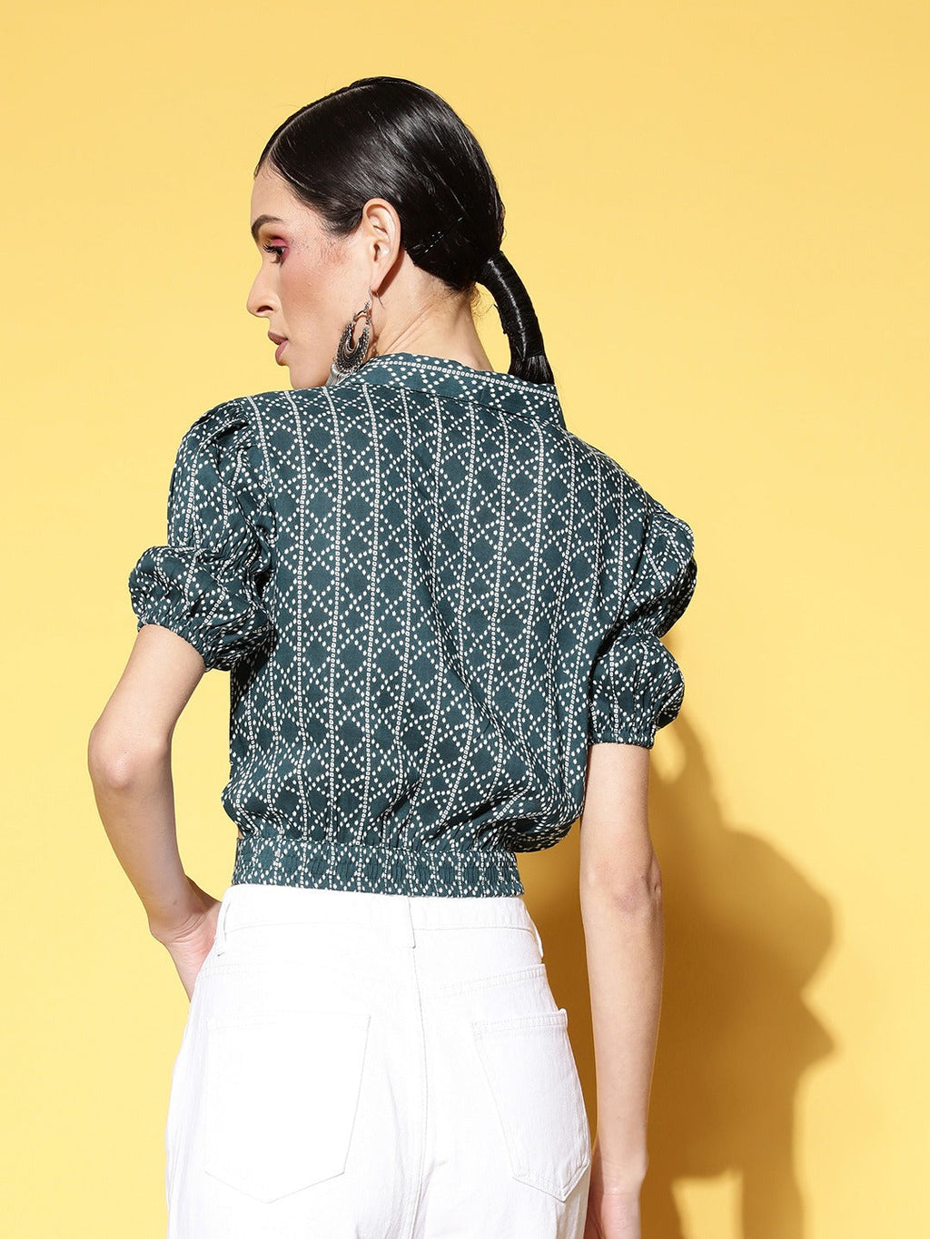 Yufta Geometric Crop Top