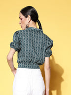 Yufta Geometric Crop Top