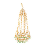 Nuyug 22K Gold-Plated Kundan Studded Jhumar Paasa Statement Head Jewellery - Distacart