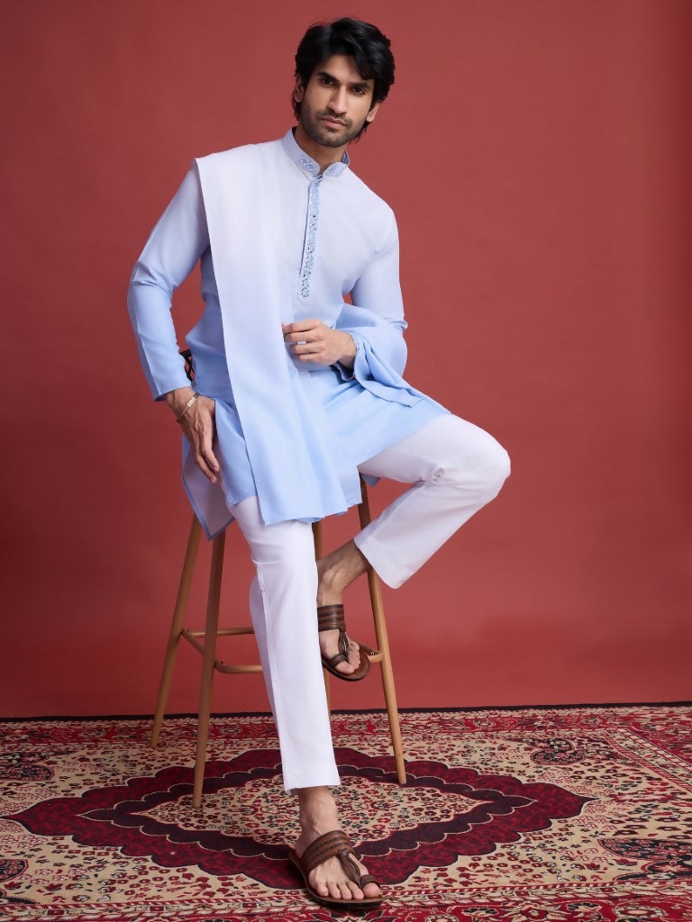 Vastranavya Exclusive Festival Wear Viscose Real Mirror Work Kurta with Dupatta Collection