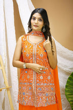 Teeya Creation Yellow Color Faux Georgette Wedding Wear Trending Palazzo Set - Distacart