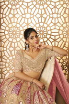 Kesar Fab Chiku Banarasi Silk Embroidered Lehenga