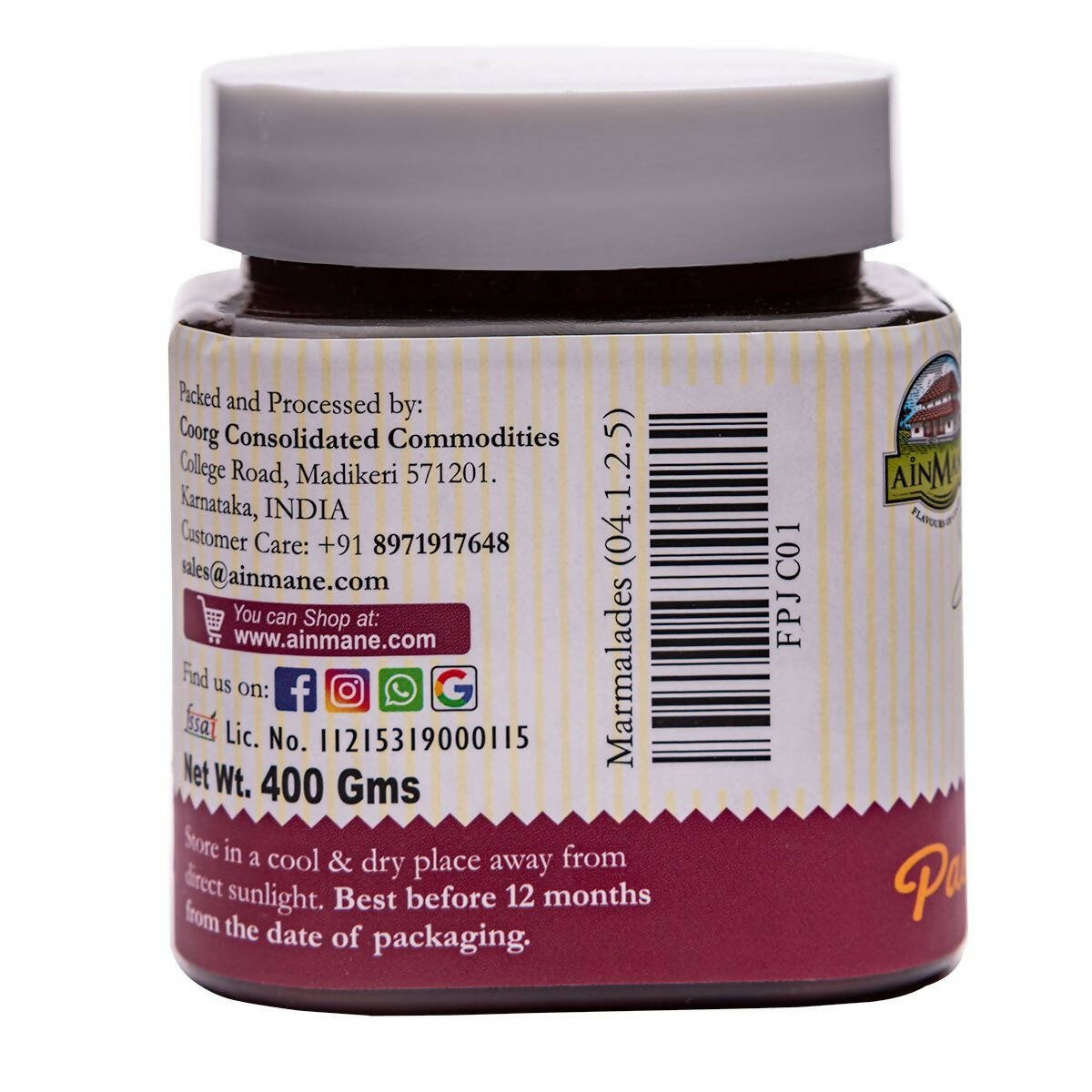 Ainmane Passion Fruit Jam - Distacart
