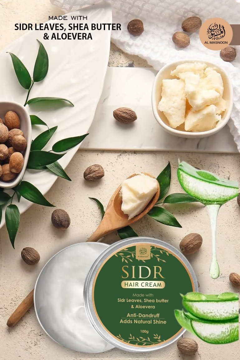 Al Masnoon Sidr Hair Cream Herbal Anti-Dandruff Cream - Distacart