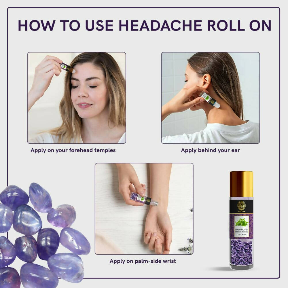 Buddha Natural Crystal Roll-On For Headache Relief - Distacart