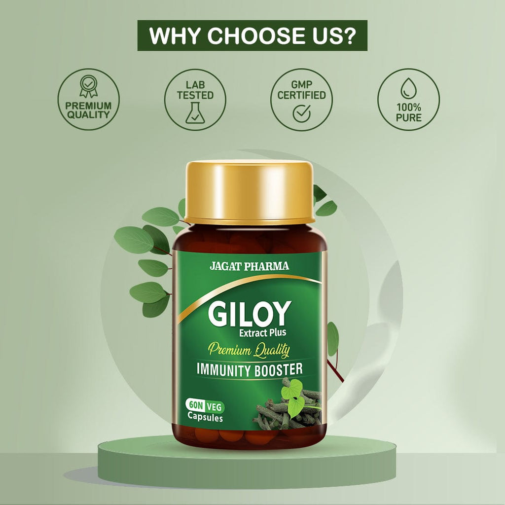 Jagat Pharma Giloy Extract Plus Capsule | Immunity Booster - Distacart