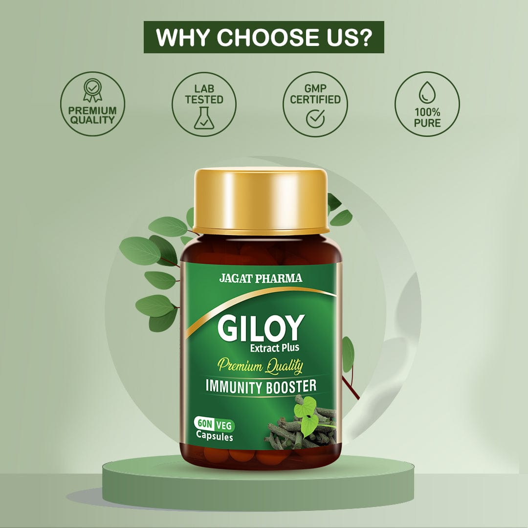 Jagat Pharma Giloy Extract Plus Capsule | Immunity Booster - Distacart