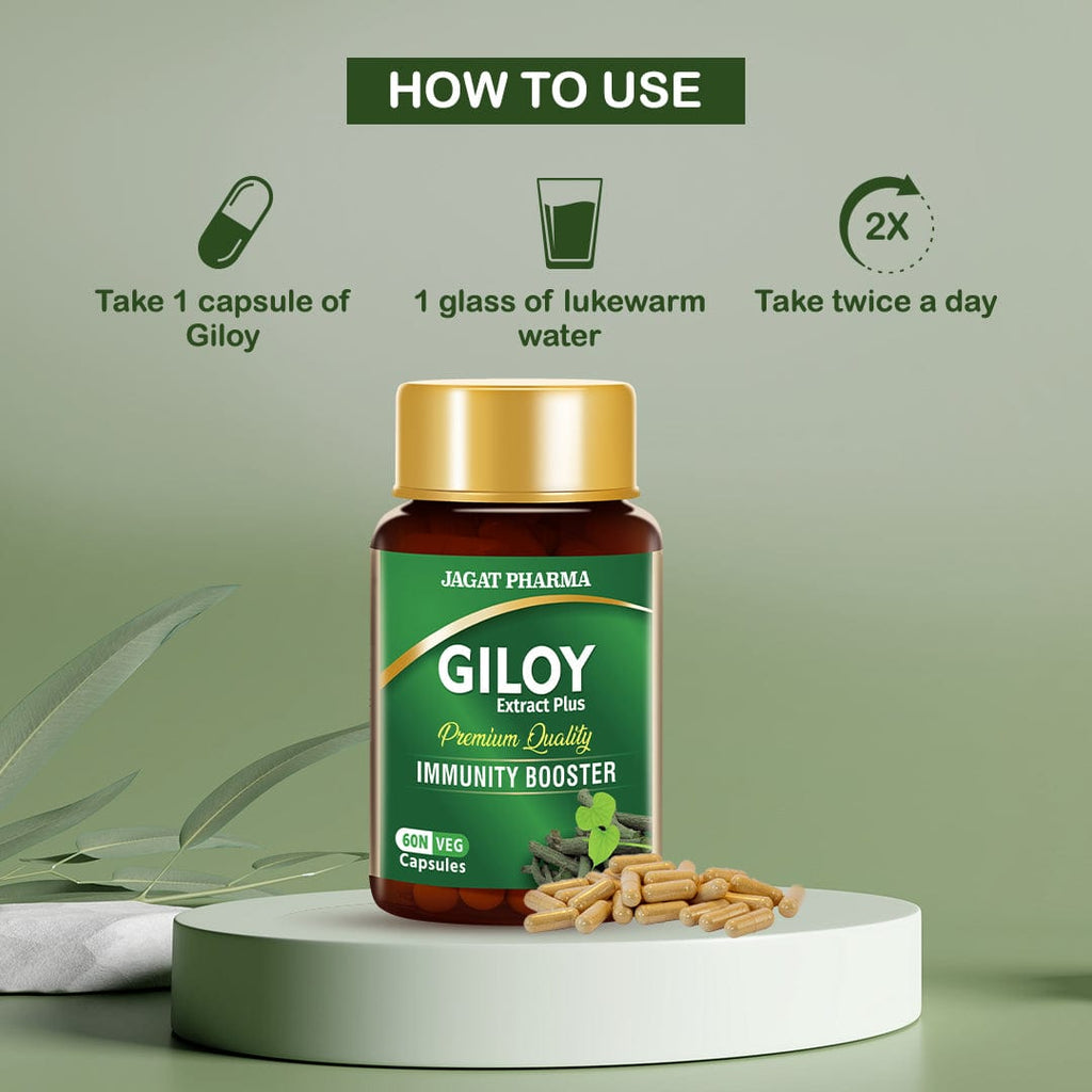 Jagat Pharma Giloy Extract Plus Capsule | Immunity Booster - Distacart